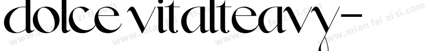 dolce vitalteavy字体转换